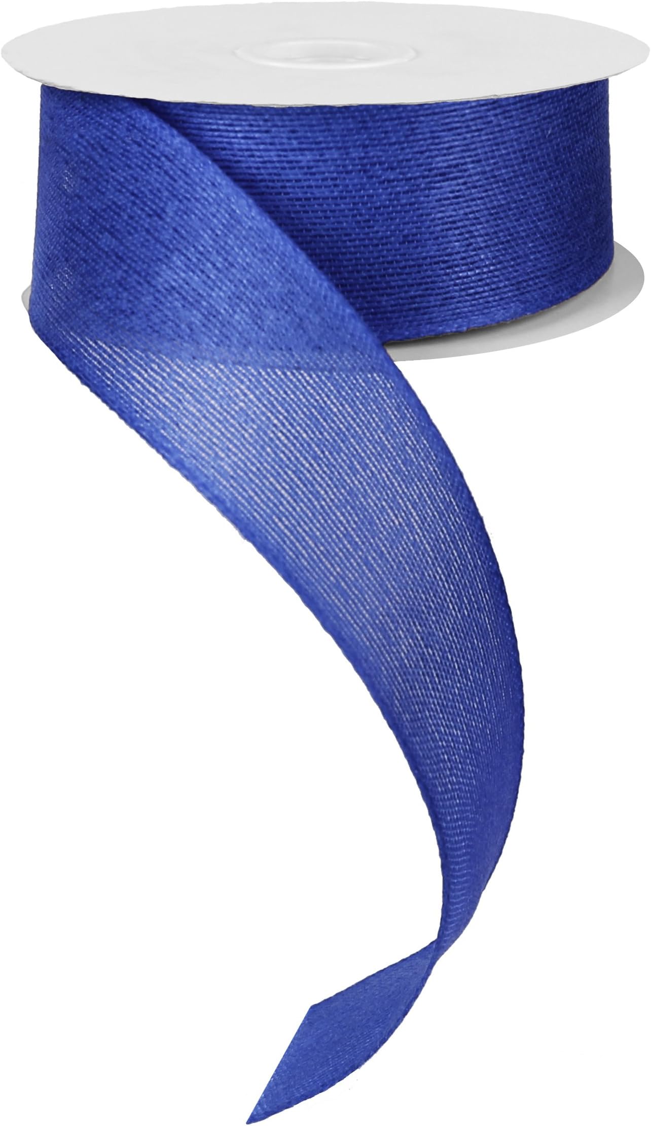 Classic Faux Burlap Ribbon, 1.5" x 10 yards (Royal Blue)