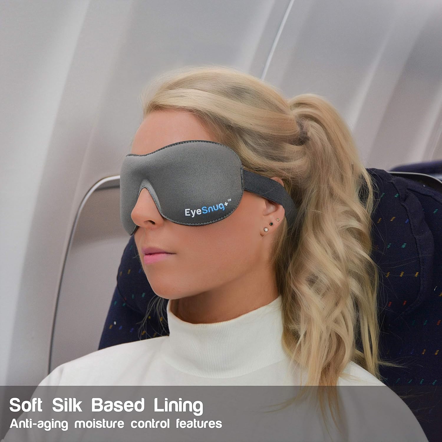 2 Pack Sleep Mask - Sleep Wherever, Whenever – EyeSnugs 3D Contoured Eye Mask Allows for Full REM Sleep –100% Blackout Molded Blindfold with Ear Plugs for Uninterrupted Sleep: Health & Personal Care