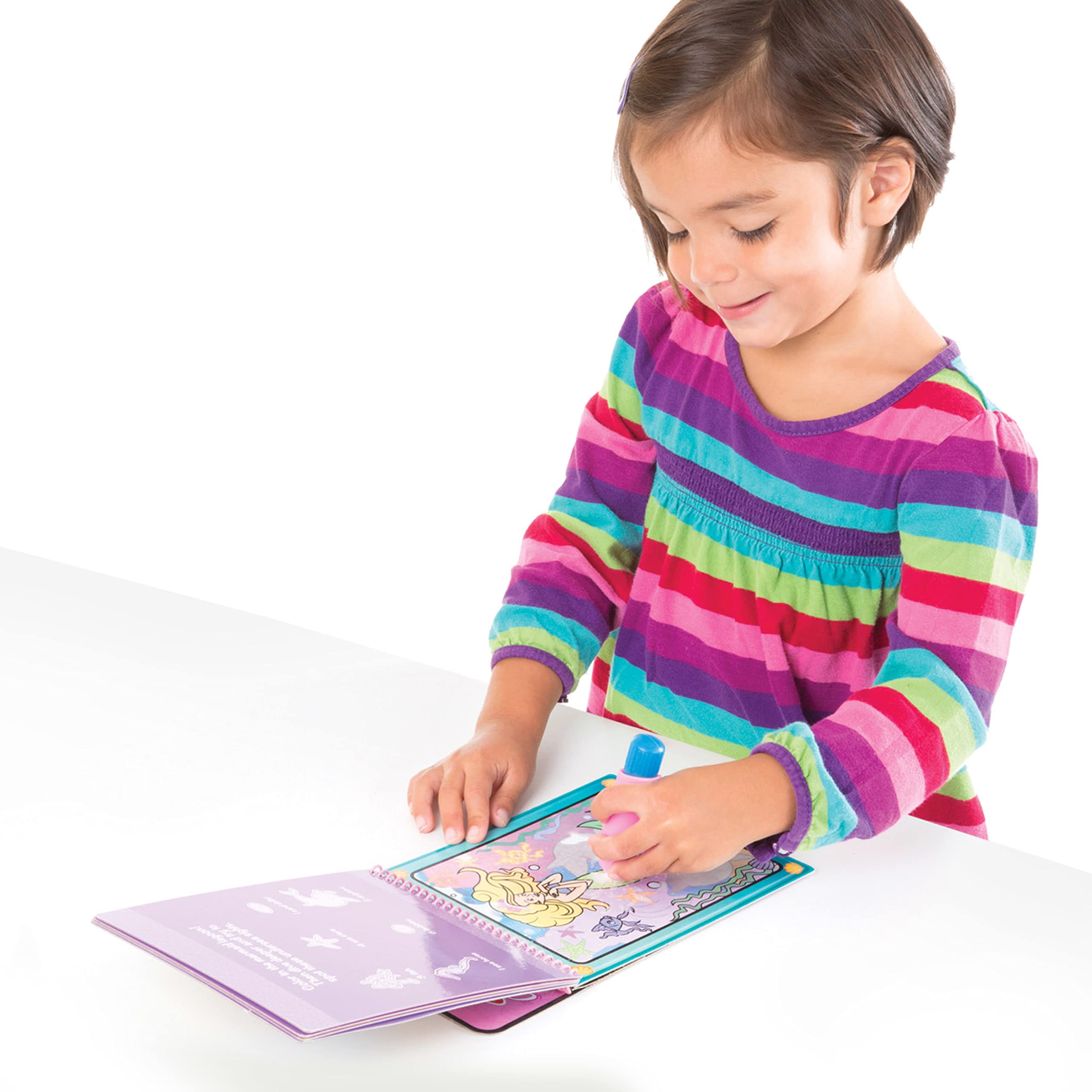 Melissa & Doug On The Go Water Wow! Reusable Water-Reveal Activity Pads, 3-pk, Colors and Shapes, Fairy Tales, Animals