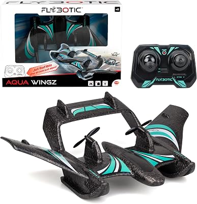Aqua Wingz 62004498 - Aereo radiocomandato con luci LED, staccabile in acqua o terra, schiuma EPP resistente, +10 anni