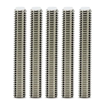 Aussel 5 Stück M6x40MM Düsenhals 3D Drucker Extruder Zubehör für Makerbot MK8 (M6*40mm)