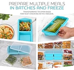 XOMOO Silicone Freezer Tray With Lid-Soup Freezer