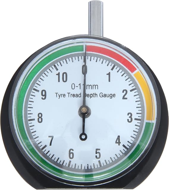 VERGO Tyre Tread Depth Gauge Wheel Tyre Measurement Range 011mm/ 0