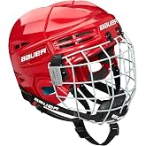 Bauer Prodigy Hockey Helmet Combo with Facemask Cage, Youth Size