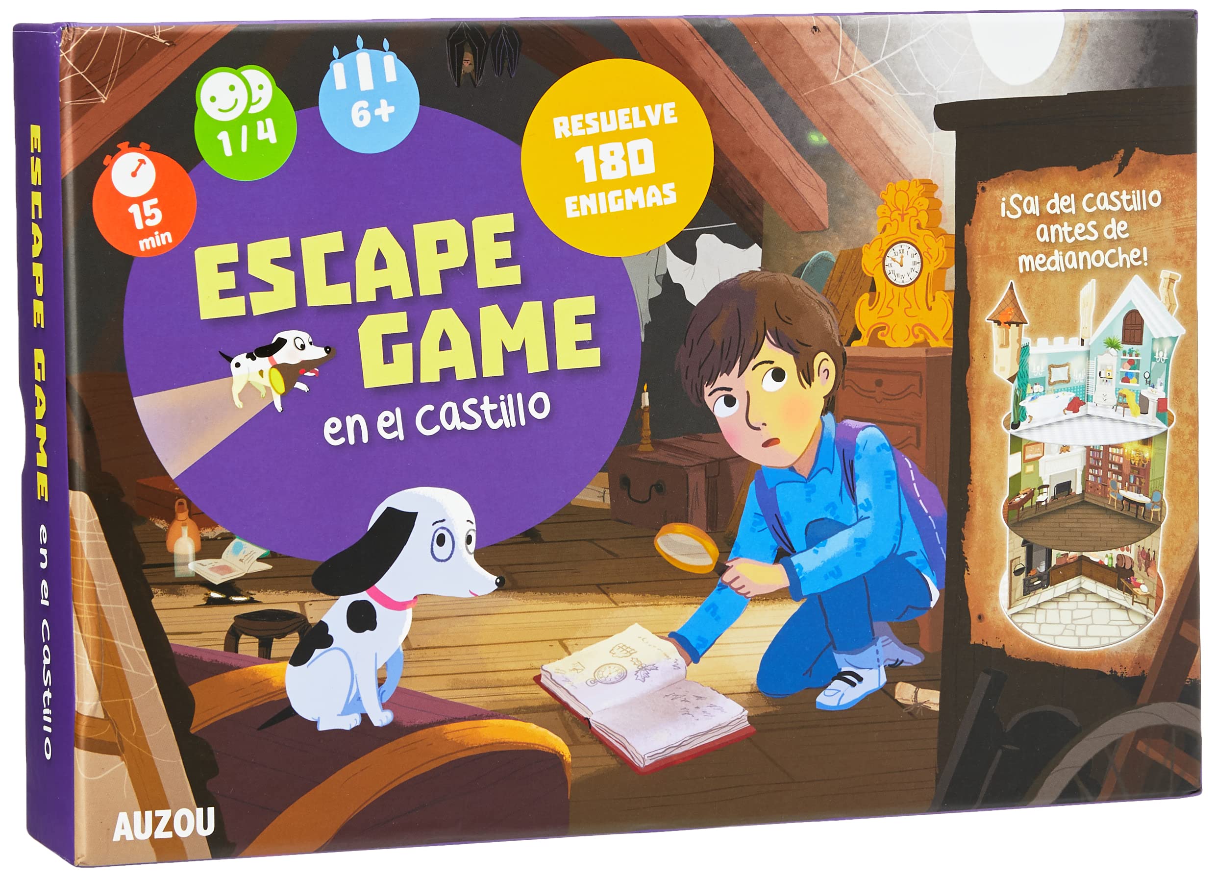 Auzou - Escape Game: Castle Foot, Multicoloured (XOU-3894064)