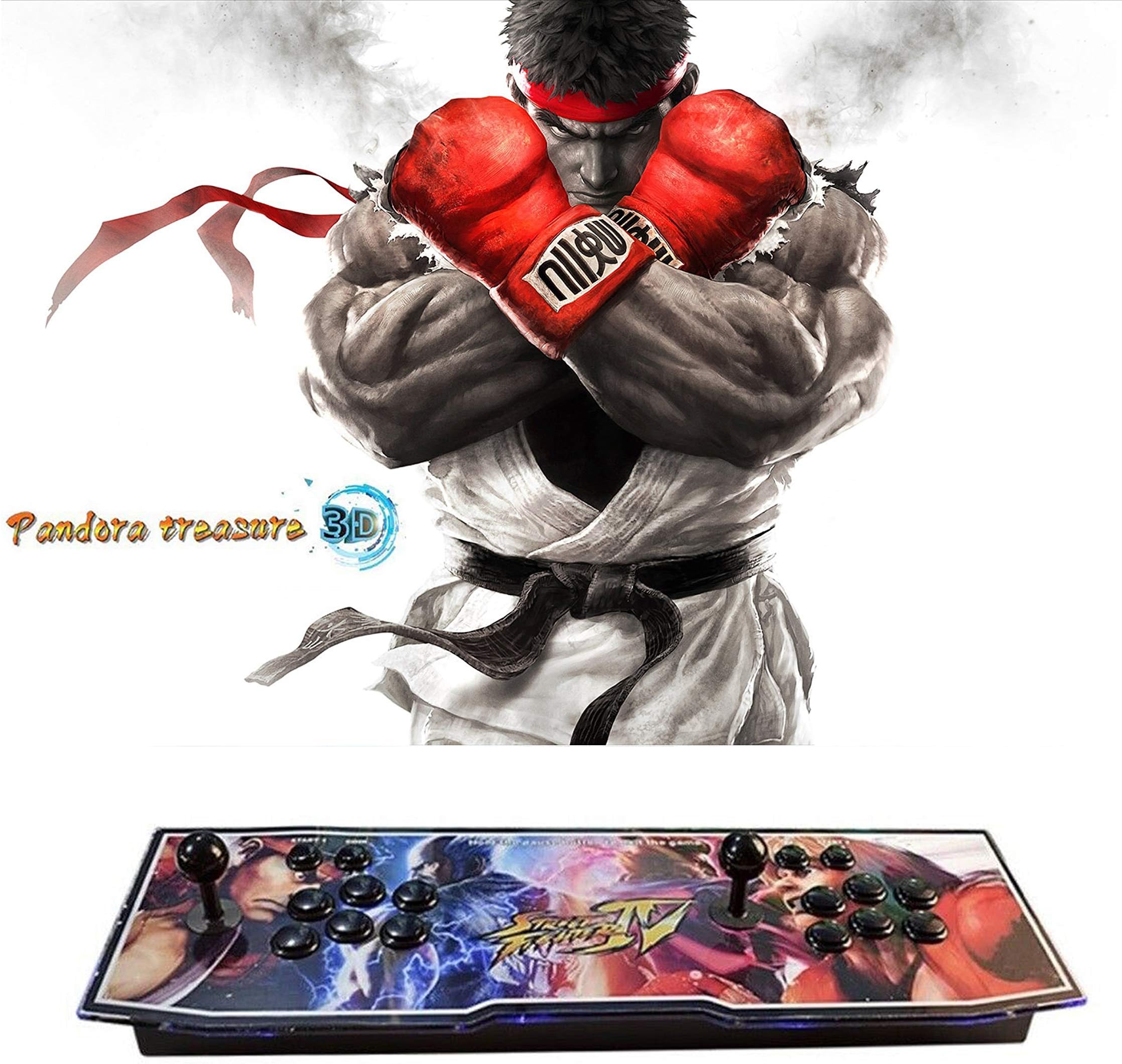【4230 Games in 1】2020 Pandora's Box 9S 3D With 4,230 Games in 1 (3D & 2D) Retro Video Games, Comes With Double Stick Arcade Console, Supports HDMI and VGA Output for TV and PC