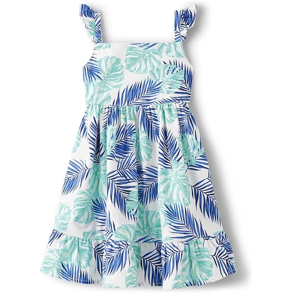 Gymboree- Vestido De Tela Chambray Con Ojales Para Niñas Prairie