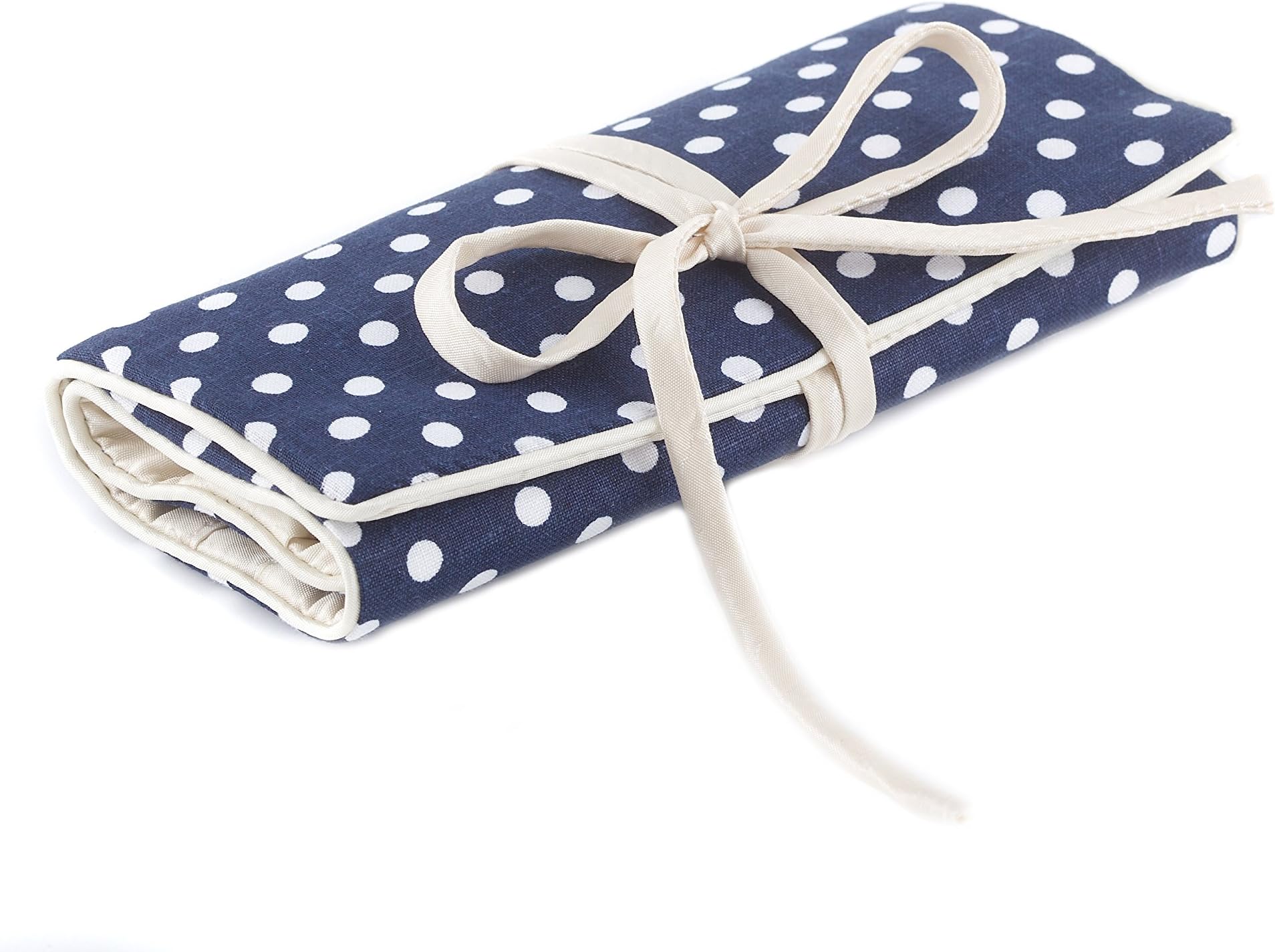 NEW LARGER SIZE Blue Spot Jewellery Roll