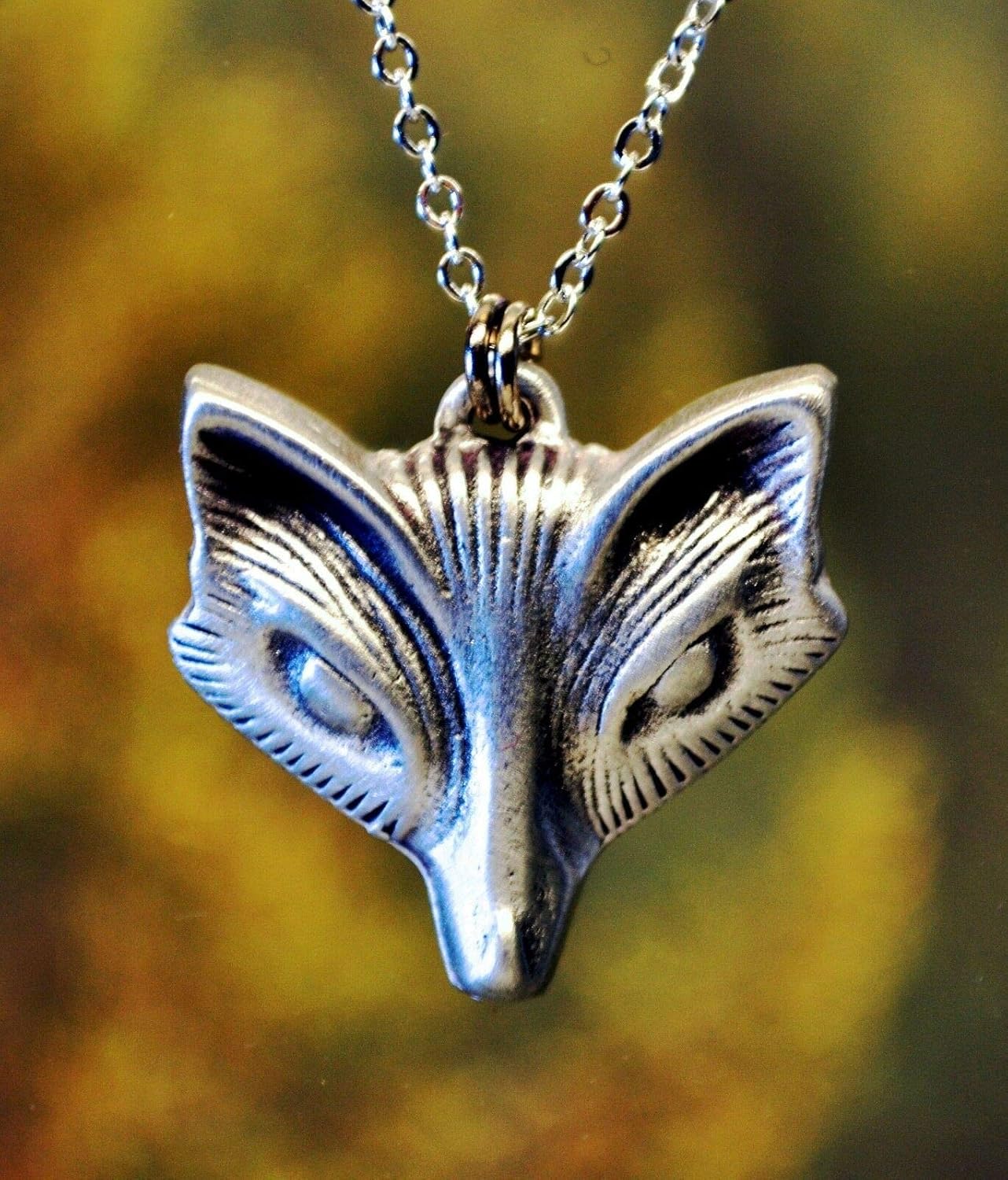 Fox Necklace or Vixen Pendant Handcrafted Jewelry in Fine