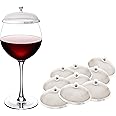 BevHat Stainless Steel Wine Glass Cover (Pack of 10). Keep The Bugs Out of Your Drinks. For Coffee Mugs, Tea Cups, Water Glasses. Wine Accessories to Protect Your Beverage Outside.