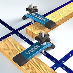 UTOOL 2 Pack T-Track Hold Down Clamps Kit, 6-1/3" L