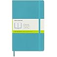 Moleskine Classic Notebook, Soft Cover, Large (5" x 8.25") Plain/Blank, Reef Blue, 192 pages