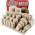 357 pcs Beige Felt Furniture Pads X-Protector! Huge Quantity of Furniture Pads for Hardwood Floors with Many Big Sizes – Your Ideal Wood Floor Protectors for Furniture. Protect Any Type of Hard Floor!