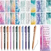 Sayglossy 100 Sets Christian Gifts Pens with Scripture Bookmarks for Women Church Members Bulk Religious Party Favors Bible Study Group Gifts