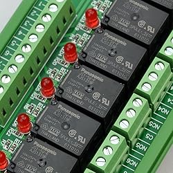 Electronics-Salon DIN Rail Mount 8 SPDT Power Relay