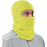 Ergodyne Unisex-Adult N-ferno 6829 Freezer Balaclava Face Mask - 2-Layer, Acrylic Rib Knit