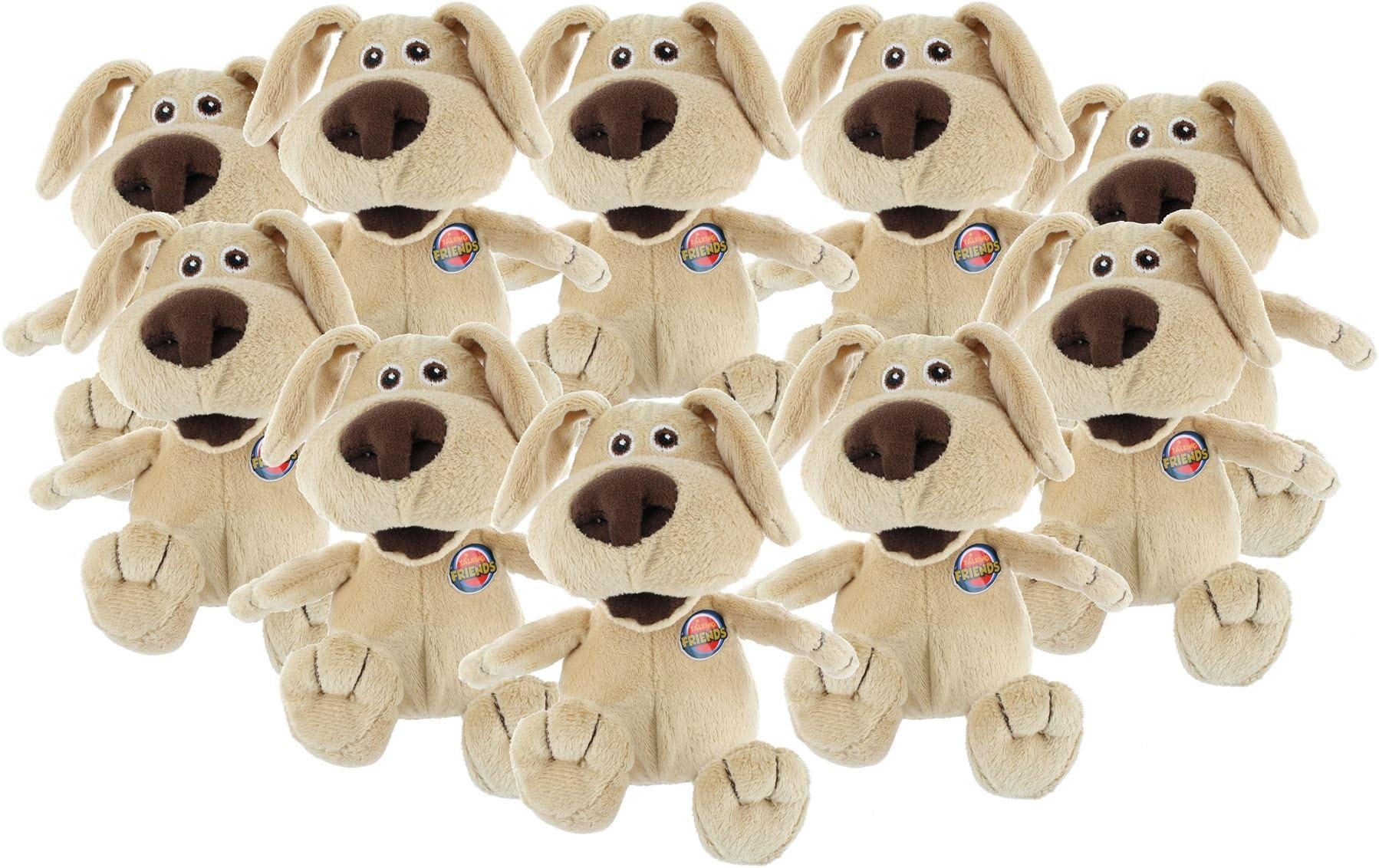 Talking Ben Pack 10 Press Soft Toy with App Sounds TB2076 Great for Party Bags