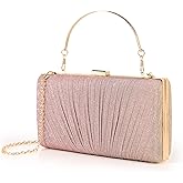 Kseymeir Clutch Purses for Women Pleated Evening Handbag with Chain Prom, Cocktail, and Wedding | Pleated, with Chain, Prom, Cocktail, Wedding
