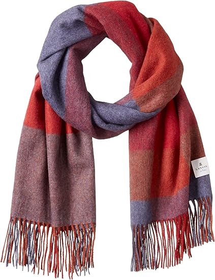Amazon ランバン オン ブルー Aurora オーロラ カシミヤミックス糸ブロックチェックストール レディース ワイン 日本 70x0 房各10 込 Free サイズ ストール 通販