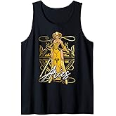 Aries Zodiac Sign Medieval Woman Astrology Tank Top