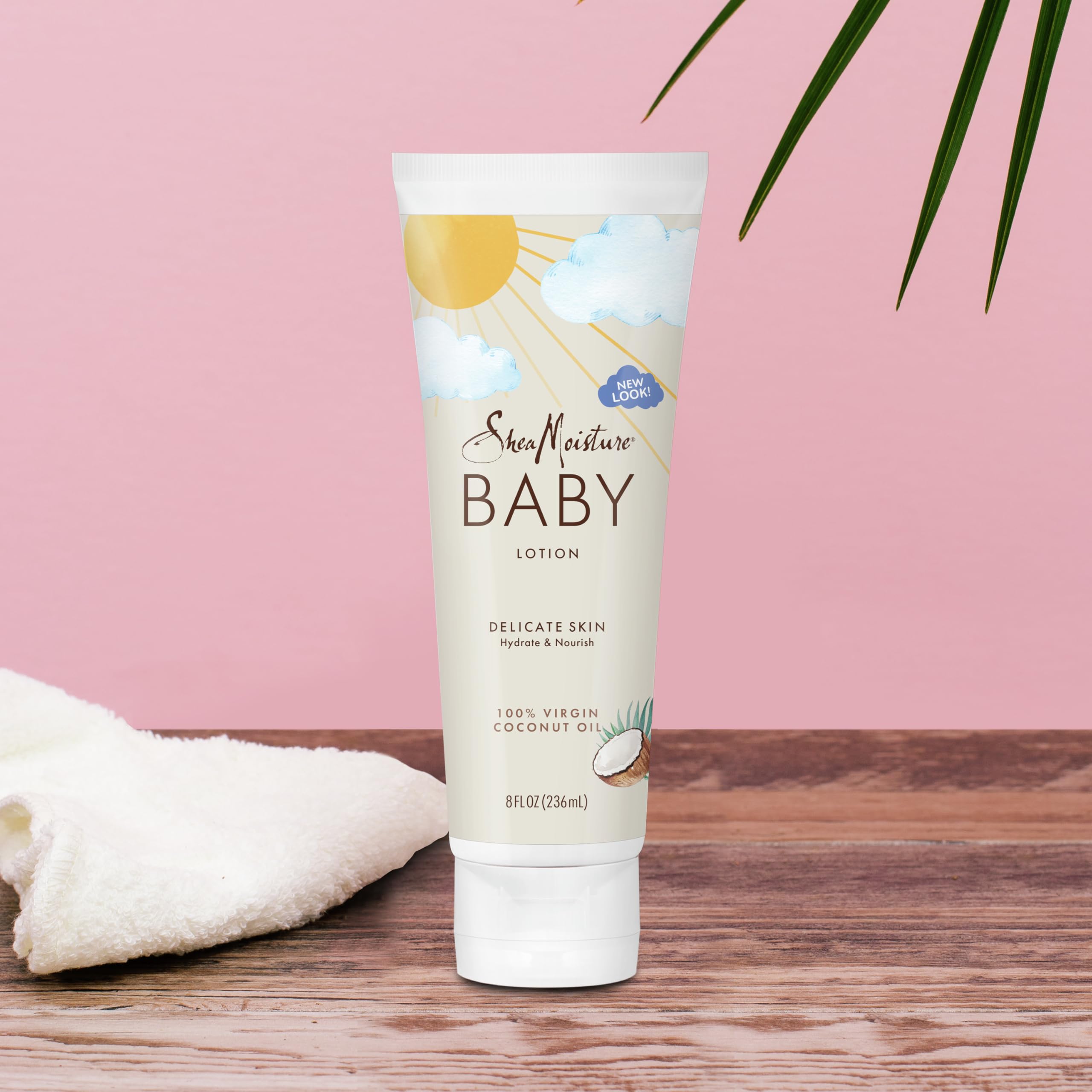 SheaMoisture Baby Lotion 100% Virgin Coconut Oil for Baby Skin Baby Lotion Clear Skin Moisturizer 8 oz