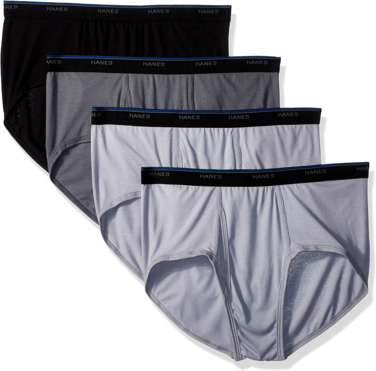 Hanes Men's 4Pack ComfortBlend Dyed Brief with FreshIQ, Assorted, XX