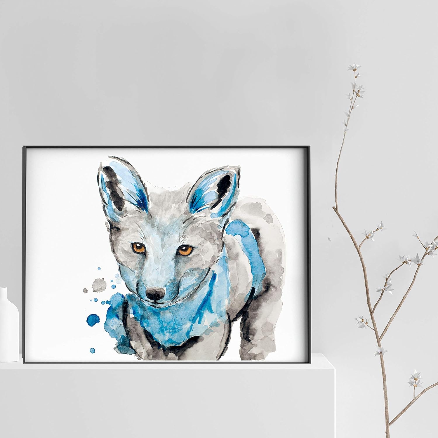 Fox Painting Watercolor Print By Ces Ptits Pigments Fox Painting For Your Home Decor Cute Woodland Animal Cabin Decor Or Nursery Wall Art Fox Watercolor Artwork Size 8 X 10 11 X