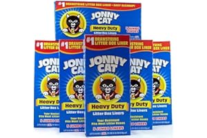 JONNY CAT Cat Litter Box Liners 5 / Box (Pack of 6)