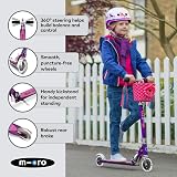 Micro Sprite Classic LED Scooter Ocean Purple—Adjustable Handlebar Foldable view 6