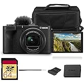 Canon PowerShot V1 Digital Camera | 22.3MP 1.4″ CMOS Sensor, 16‑50mm F2.8‑4.5 Ultra-Wide Zoom, 4K/60p Video, Cooling Fan, Canon Log 3, Dual Pixel CMOS AF II with Bag and 64GB Card
