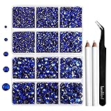 6736pcs Hotfix Rhinestones Flatback,Royal Blue