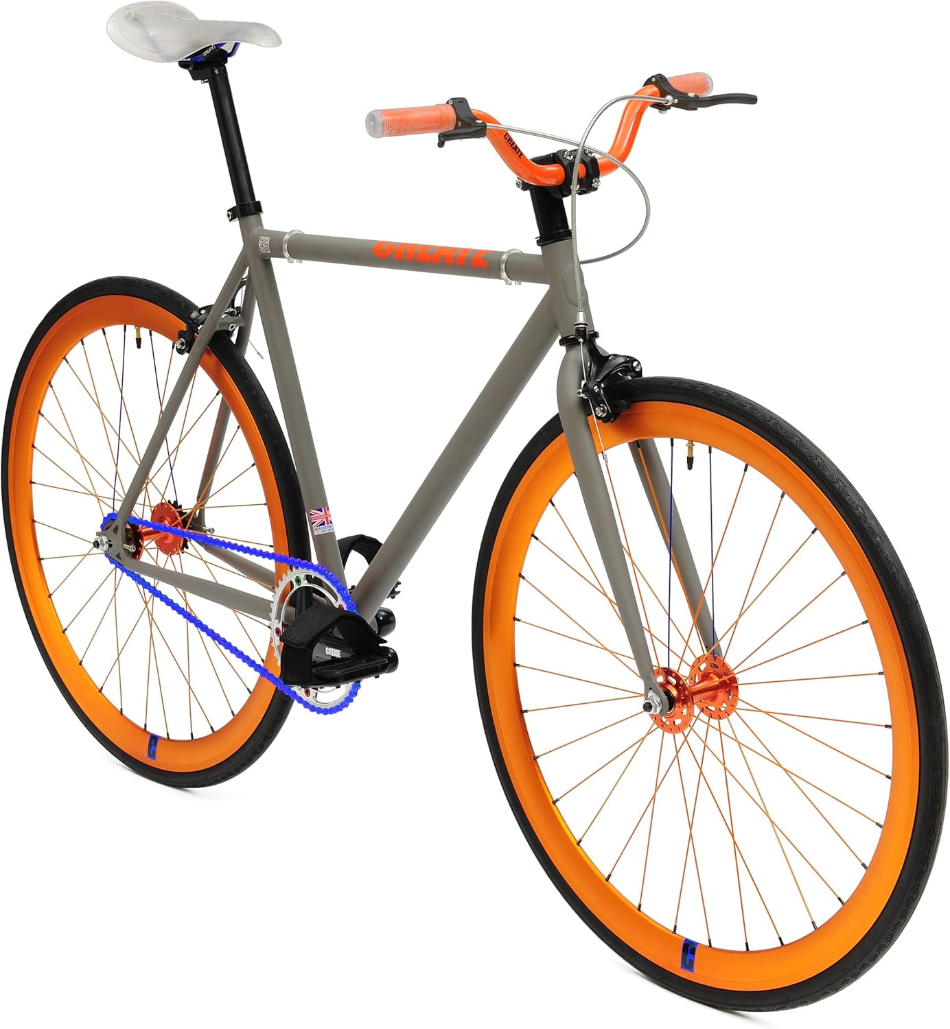 grey fixie bike