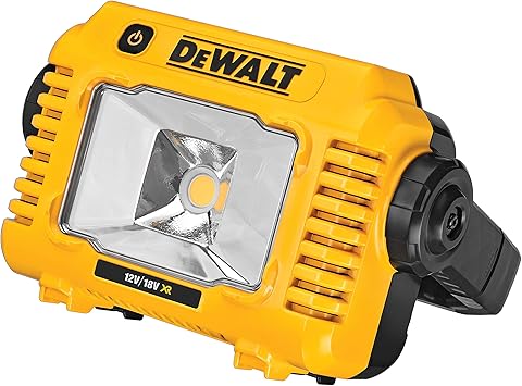Dewalt Dcl077 Battery Powered Construction Light Very High Light Intensity Of Up To 2 000 Lumens Robust Multi Position Handle Ip54 With Tripod Mount 1 4 Inch And 5 8 Inch Battery And Charger Not Included Amazon De