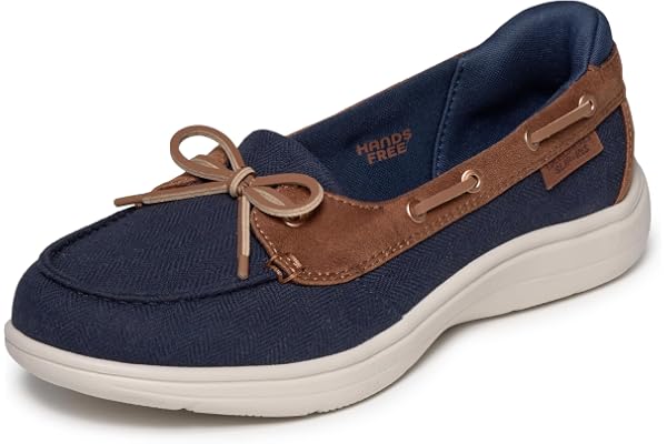 Skechers Womens Hands Free Slip-ins On-The-go Flex Radiant Scooped Boat Shoe Loafer
