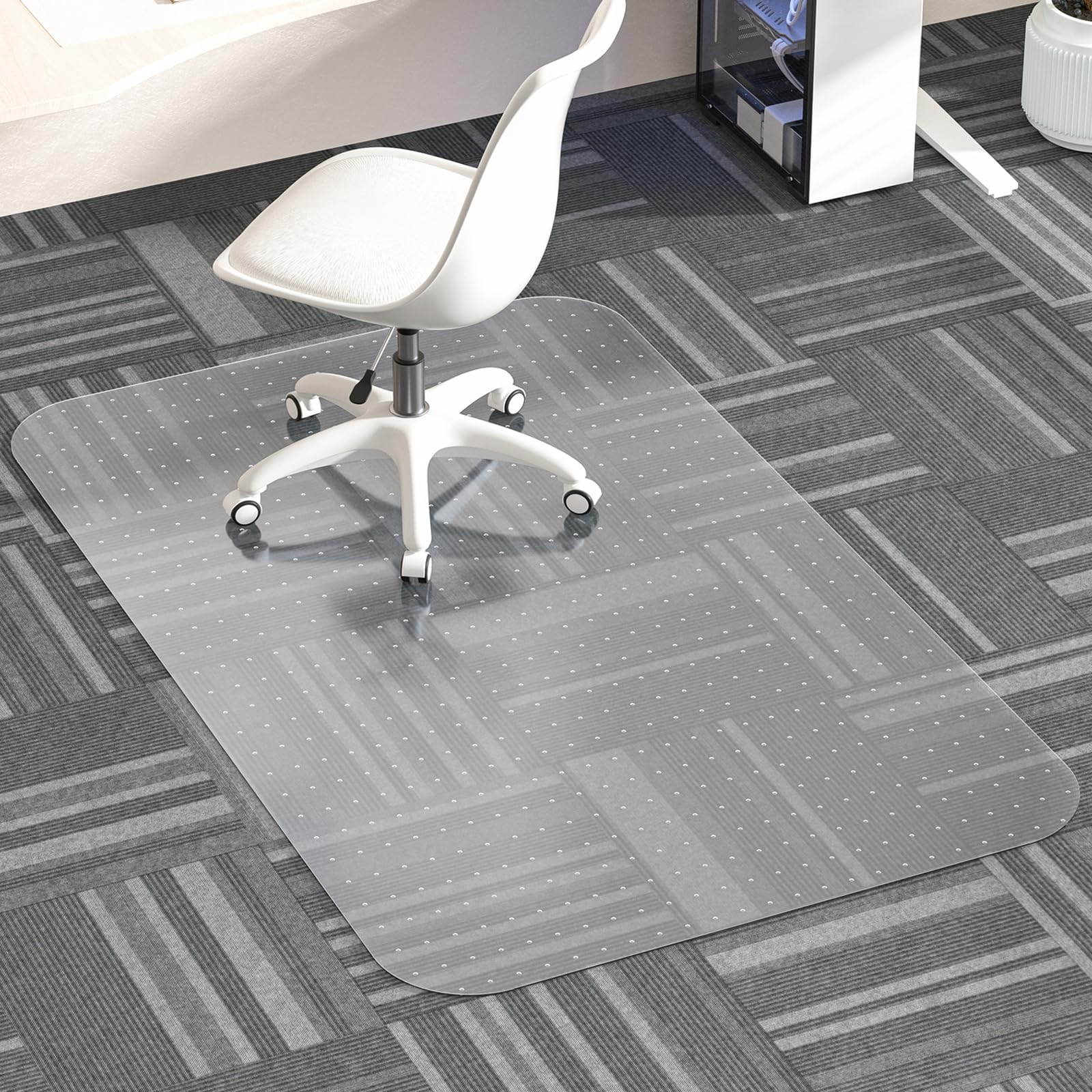 Photo 1 of MESHDO Office Chair Mat for Carpet, 30" X 48" X 0.09" Computer Chair Mats with Non-Slip Studded for Home and Office Low Pile Carpets