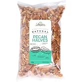 La Nogalera - 2 lbs Natural shelled pecan halves. Raw pecan nuts that compare to organic, NO SHELL, Non-GMO, Kosher and Halal Certified and Ketogenic friendly