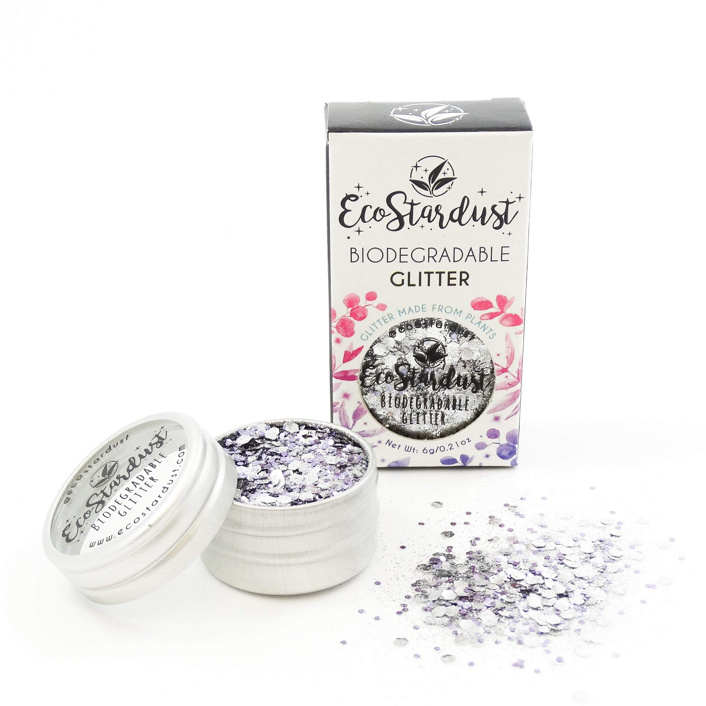 EcoStardust Kiss My Disco Biodegradable Glitter ✶ Festival Bioglitter Cosmetic Face Body Hair Nails 6g/10ml