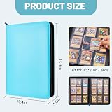Lictin 504Pockets 9 Pocket Card Binder PU Leather Zipper Case 28-Page view 3