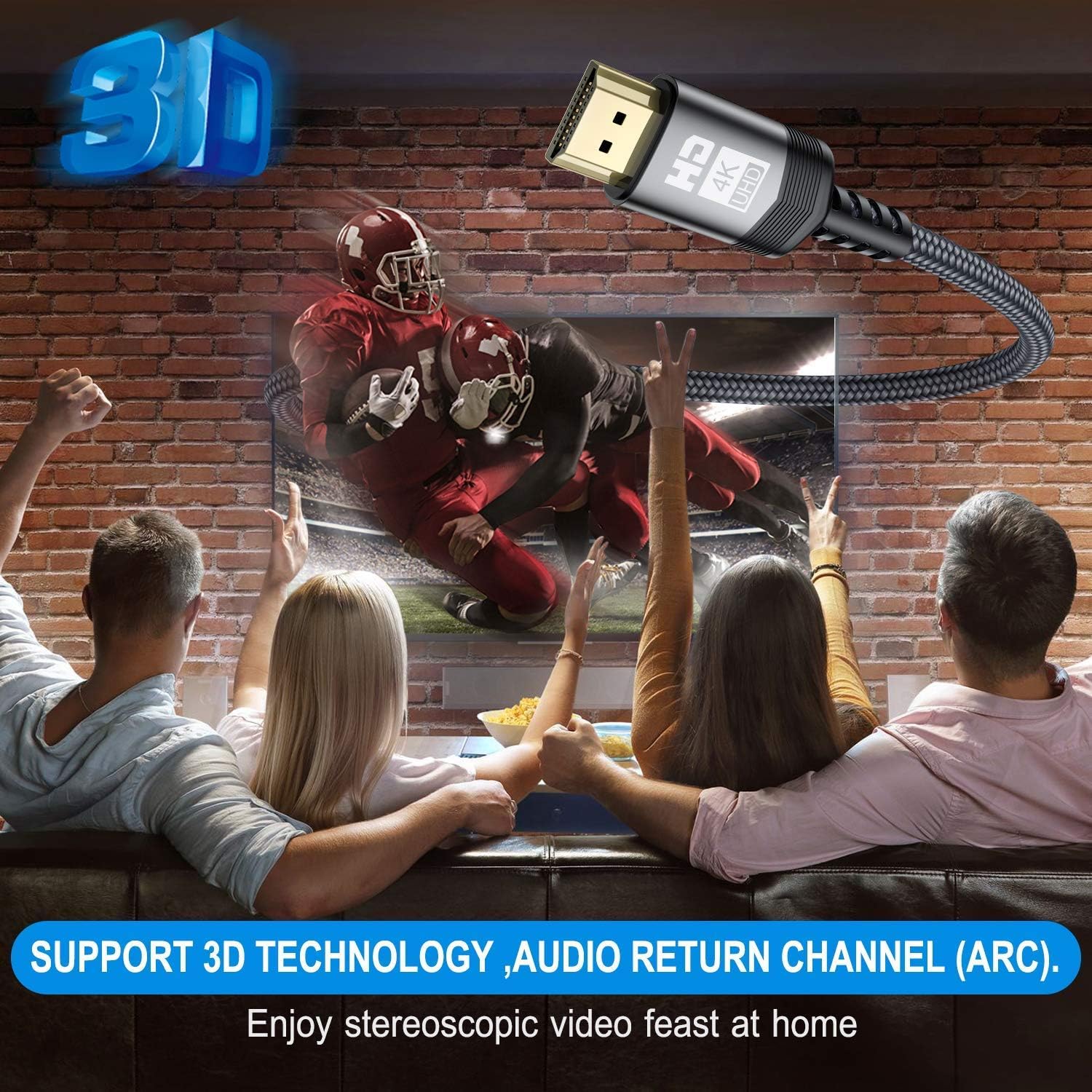 AviBrex 4K HDMI Cable 4M - Image 5