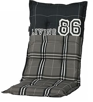 8 Cm Relaxliegenauflage A 053 Grau Anthrazit Kariert