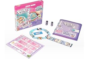 STICKI Rolls Sticki Bands - The Original Wearable & Shareable Sticker Bracelet with 70 Mini Stickers, DIY Art & Craft Activit