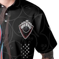 HYPERFAVOR Custom Bowling Shirts for Men- Bowling