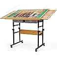 Puzzle Table with Wheels, for 1500 Pieces with Drawers and Cover, 34.25" x 25.2" Adjustable Height & 45° Tilting, Puzzle Board for Adults