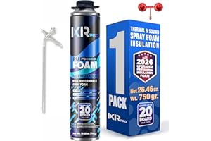 ixirpro Spray Foam Insulation Can (26.46 oz. / 750 g) Expanding Sealant, Closed Cell Spray Foam Heat Acoustic Insulation, Hig