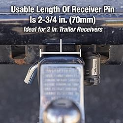 Master Lock Receiver Lock, 1/2 in. and 5/8