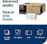 Tork Singlefold Hand Towels White 2-Ply H3 System 15 Packs 250 Sheets view 2