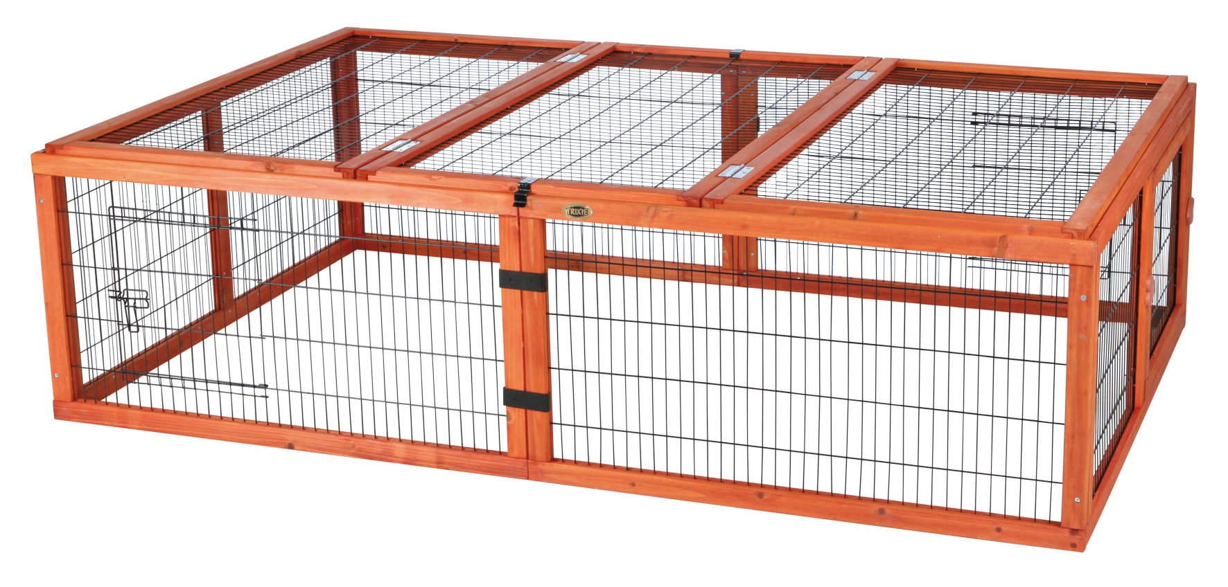 Rabbit and Small Rodent Outdoor Run with Cover, 174 × 48 × 109 cm