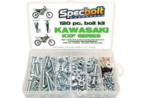 120pc Specbolt Kawasaki KXF 250 450 four stroke Bolt Kit for Maintenance & Restoration of MX Dirtbike OEM Spec Fastener KX250