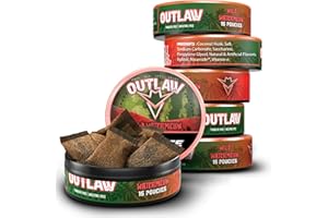 OUTLAW DIP COMPANY Outlaw Wild Watermelon NiC-SAFE™ Pouches - 6 Pack - Nicotine Alternative - Tobaccoless Dip - 15 Moist Pouches