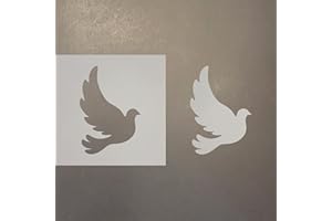 HANDMADE Dove 1 Reusable Mylar Stencil - Art Craft Supplies New Sizes (8")